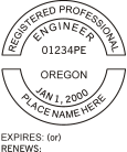 Oregon Professional Engineer Seal